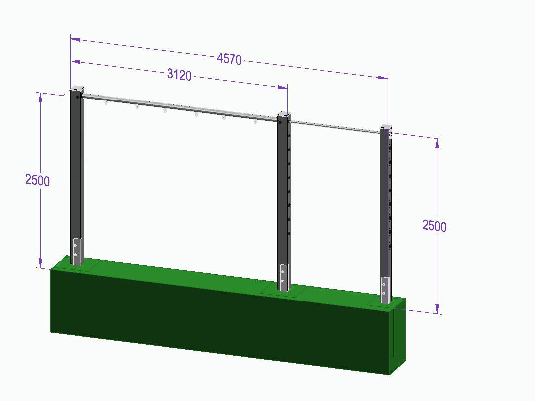 Dreierschaukel-Turnreck 'Triple Dream Flyer II' - MEINE-SCHAUKEL