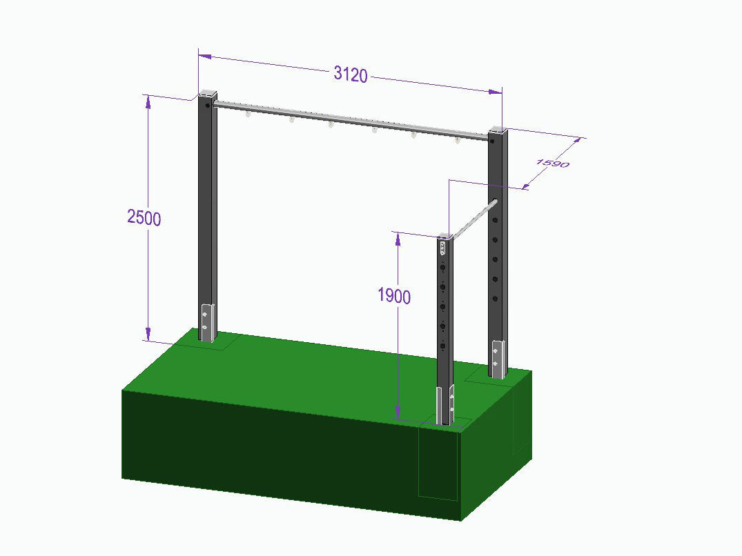 Dreierschaukel-Turnreck 'Triple Dream Flyer II' - MEINE-SCHAUKEL