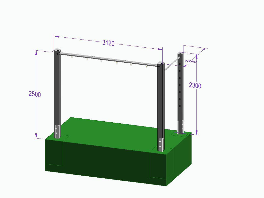 Dreierschaukel-Turnreck 'Triple Dream Flyer II' - MEINE-SCHAUKEL