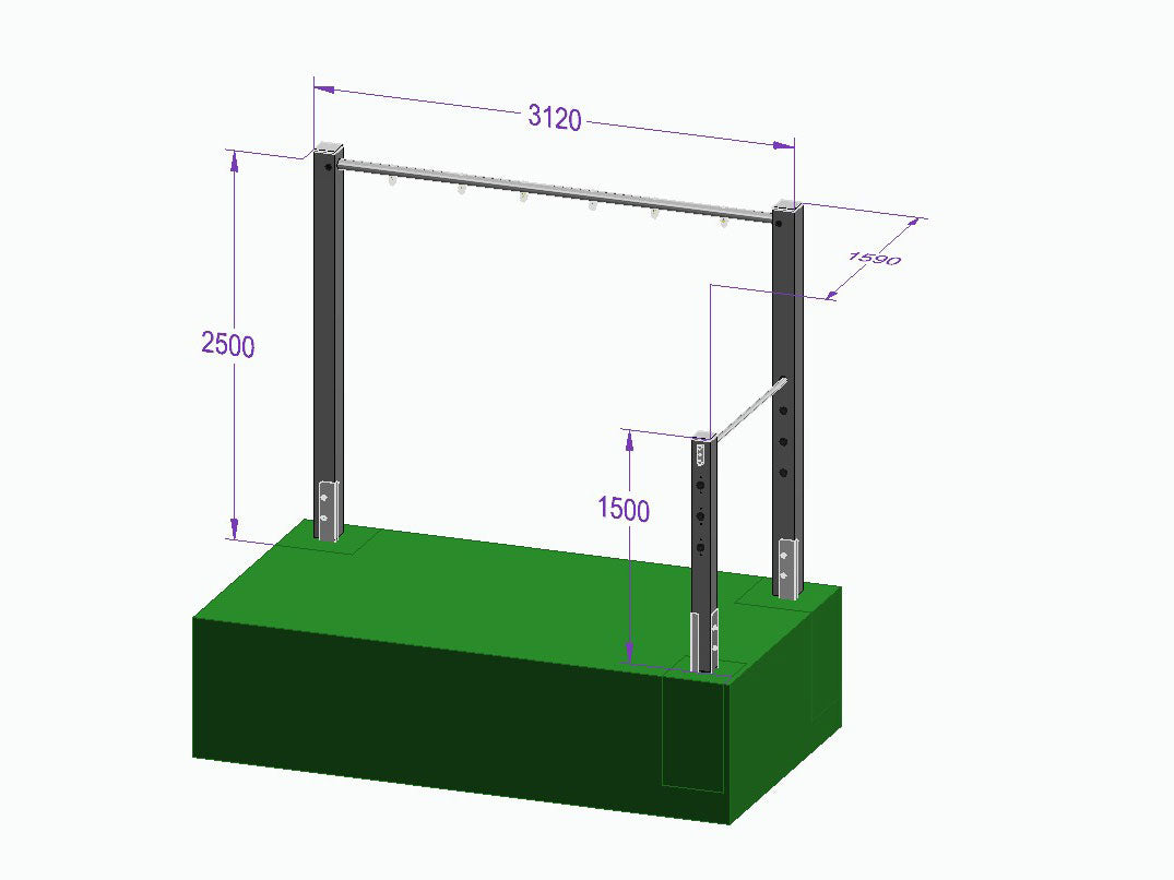 Dreierschaukel-Turnreck 'Triple Dream Flyer II' - MEINE-SCHAUKEL