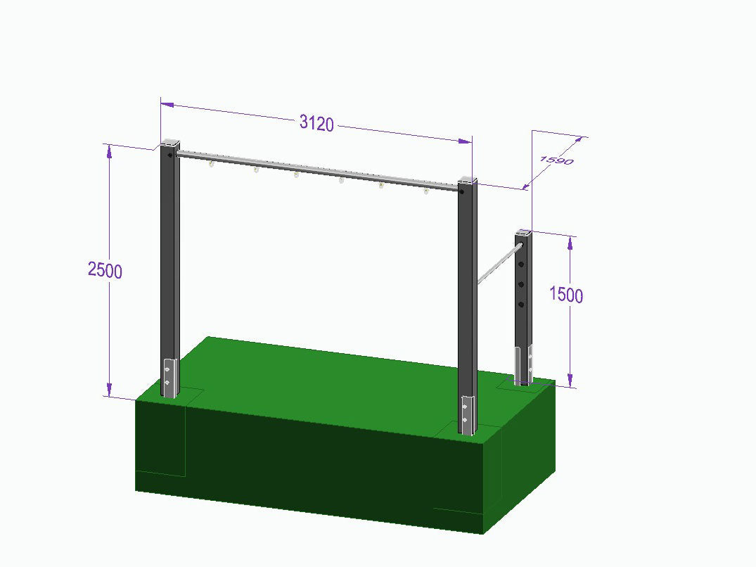 Dreierschaukel-Turnreck 'Triple Dream Flyer II' - MEINE-SCHAUKEL