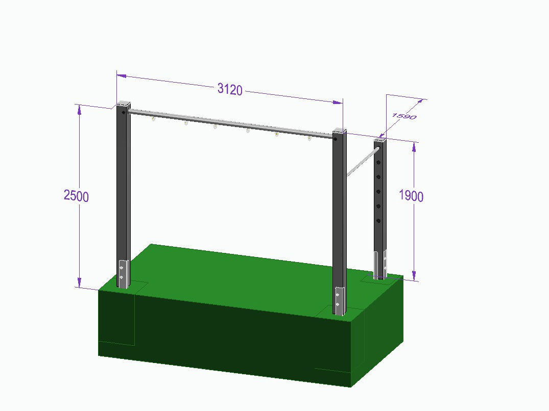 Dreierschaukel-Turnreck 'Triple Dream Flyer II' - MEINE-SCHAUKEL
