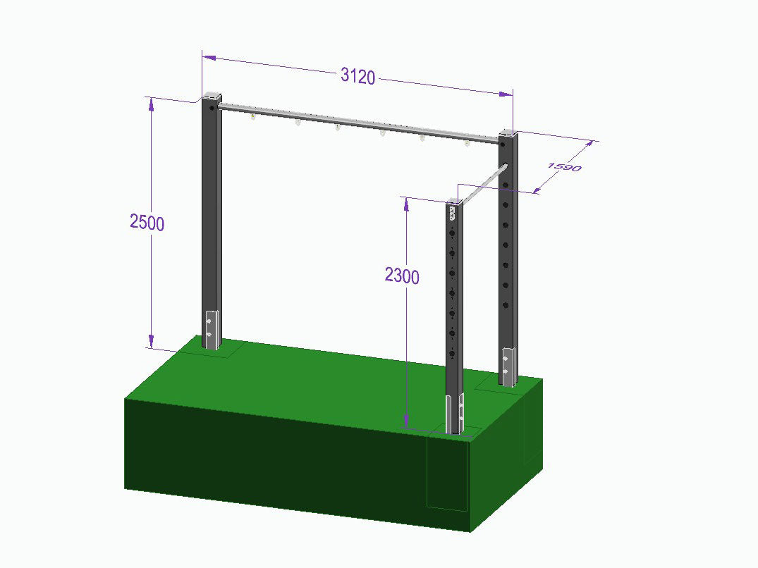 Dreierschaukel-Turnreck 'Triple Dream Flyer II' - MEINE-SCHAUKEL