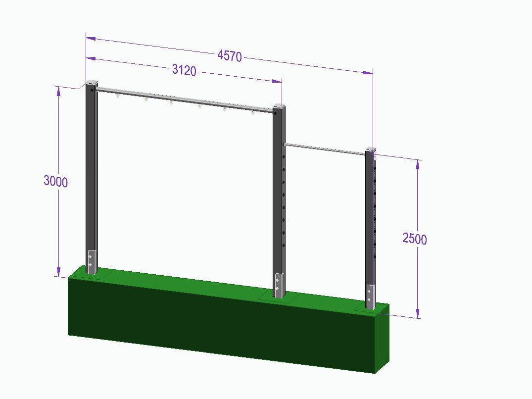 Dreierschaukel-Turnreck 'Triple Dream Flyer II' - MEINE-SCHAUKEL
