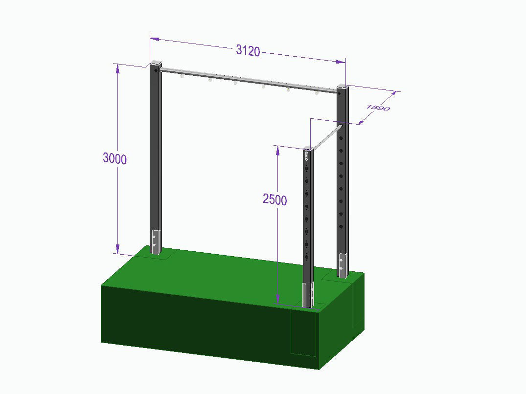 Dreierschaukel-Turnreck 'Triple Dream Flyer II' - MEINE-SCHAUKEL