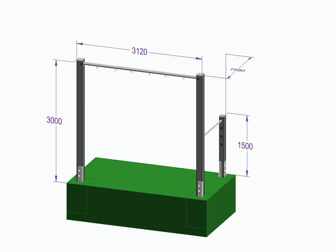 Dreierschaukel-Turnreck 'Triple Dream Flyer II' - MEINE-SCHAUKEL