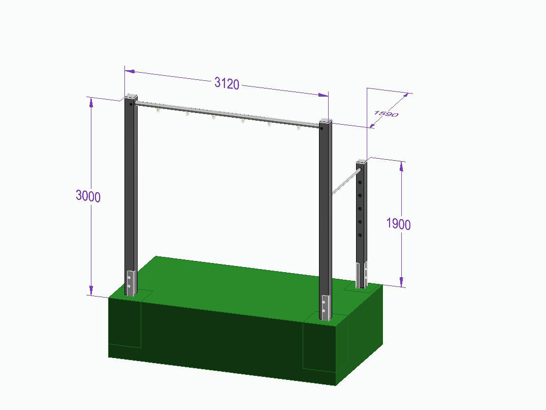 Dreierschaukel-Turnreck 'Triple Dream Flyer II' - MEINE-SCHAUKEL