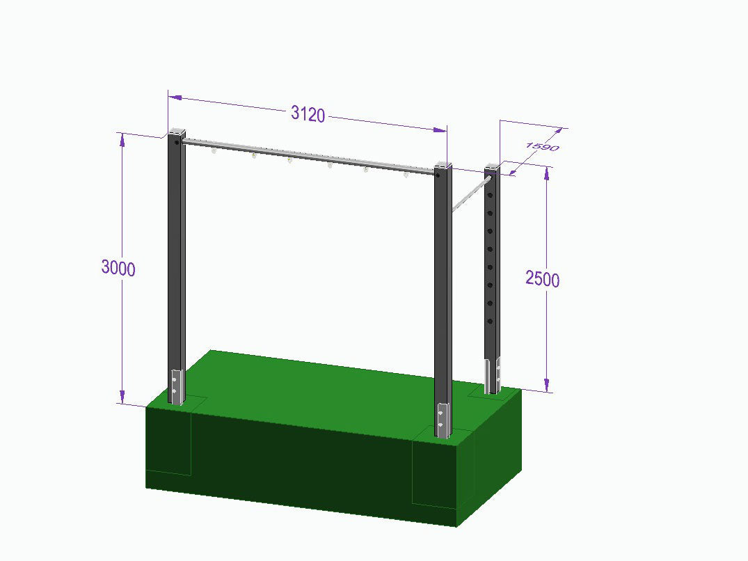 Dreierschaukel-Turnreck 'Triple Dream Flyer II' - MEINE-SCHAUKEL
