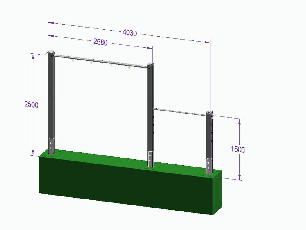 Doppelschaukel-Turnreck - 'Double Dream Flyer II' - MEINE-SCHAUKEL