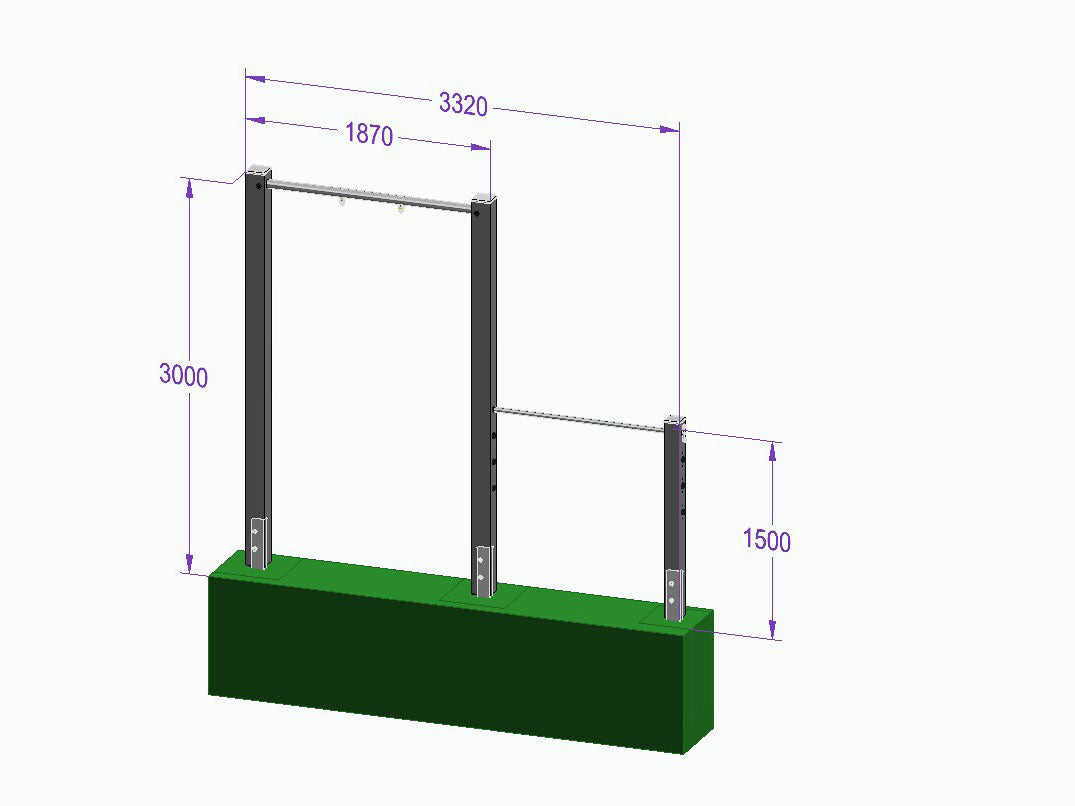 Einzelschaukel-Turnreck 'Single Dream Flyer II' - MEINE-SCHAUKEL