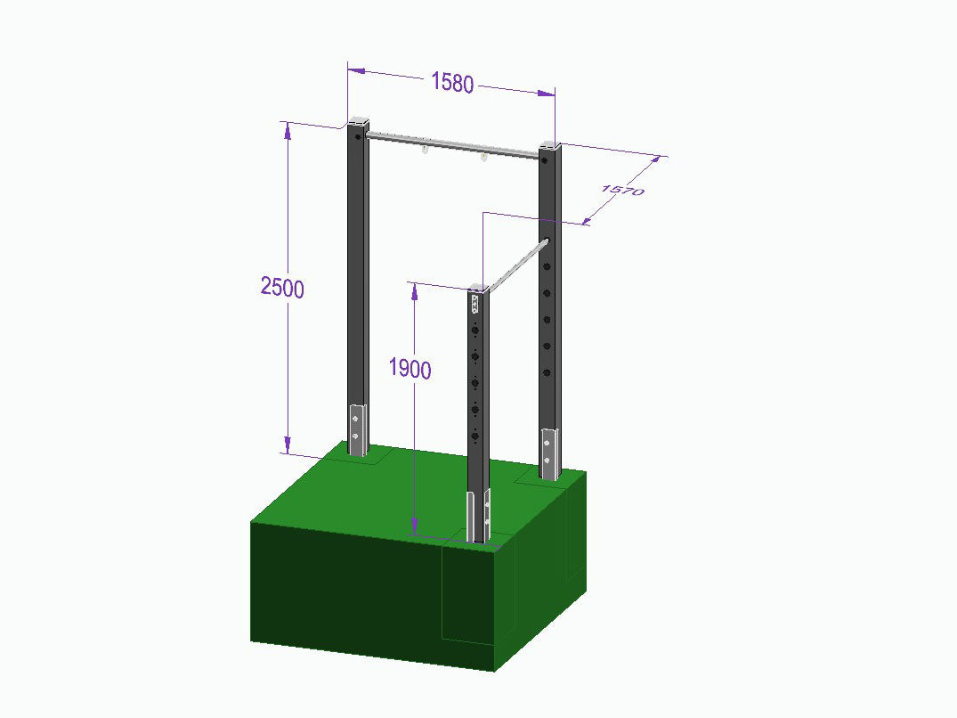 Einzelschaukel-Turnreck 'Single Dream Flyer II' - MEINE-SCHAUKEL