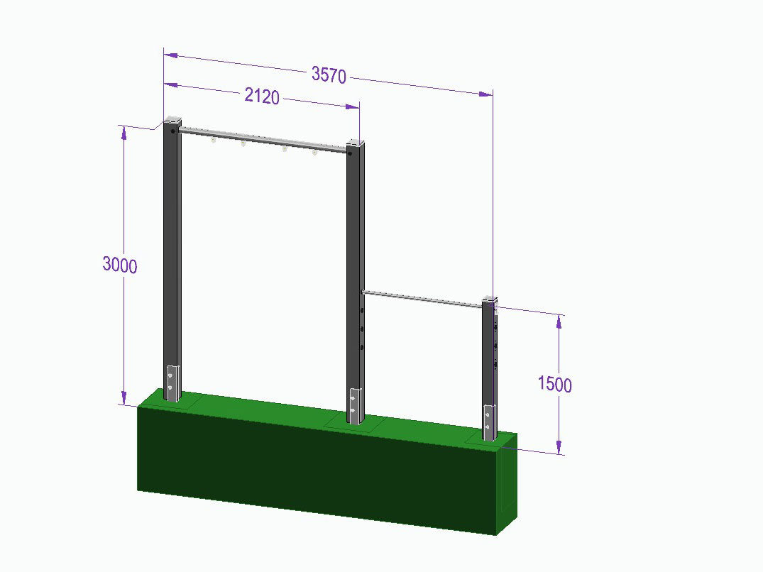 Einzelschaukel-Turnreck 'Single Dream Flyer II' - MEINE-SCHAUKEL