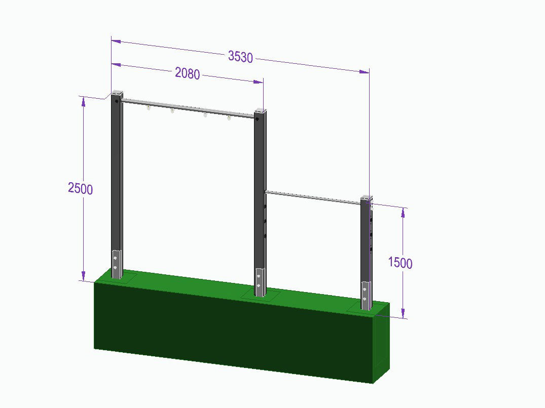 Einzelschaukel-Turnreck 'Single Dream Flyer II' - MEINE-SCHAUKEL