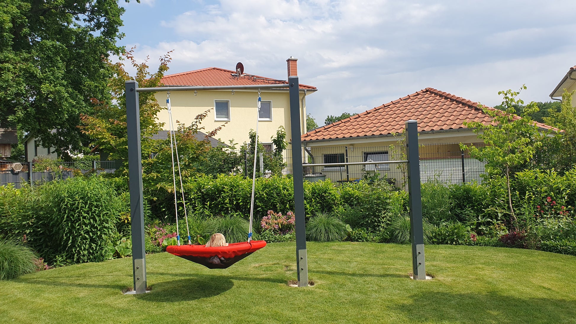 Einzelschaukel Single Dream Flyer II mit Turnreck für den Garten