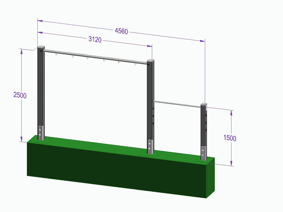 Dreierschaukel-Turnreck 'Triple Dream Flyer II' - MEINE-SCHAUKEL